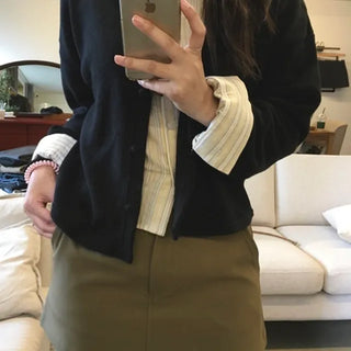 Teddy Wool Miniskirt