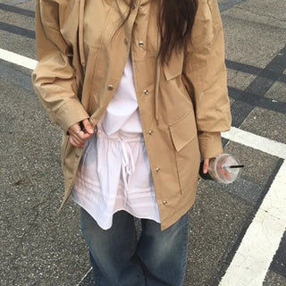 Caramel Midi Field Jacket