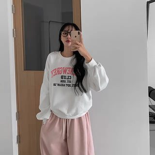 New Gray Lettering Sweatshirt