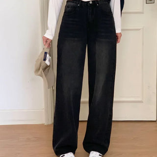 Black Wide Denim Pants