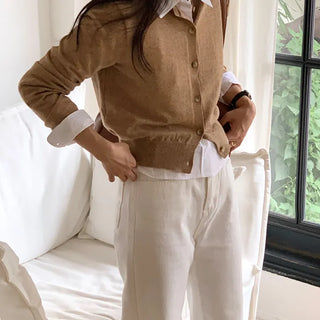 Cashmere Round Cardigan