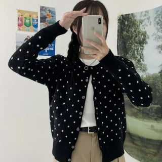 Choi Dot Knit Cardigan