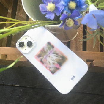 Omo Aesthetic White Hard iPhone Case