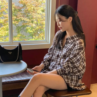 Evan Oversized Check Shirt