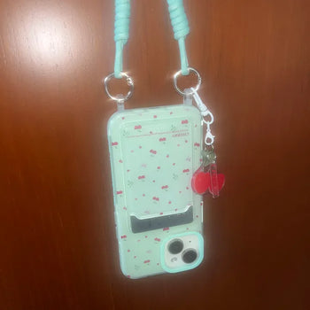 Blen Cherry Keyring Strap Set Card iPhone Case