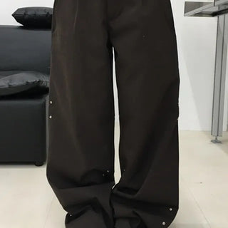 Snap-button Parachute Pants