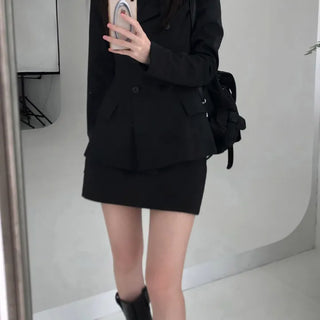 Lux Low-Rise Mini Skirt (one color)
