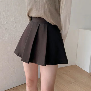 On/Off Mini A-Line Skirt Stretchy Pleated Tennis Skirt