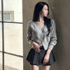 Check Pleated Mini Skirt