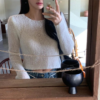 Nive Boat Neck Mesh Knit