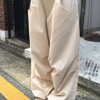 Back Pocket String Cotton Pants