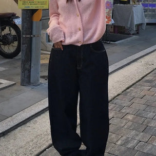 Stitched Raw Wide Denim