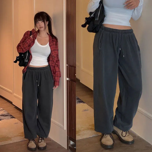 Piggy's Cut-out Elastic Waist Jogger Pants