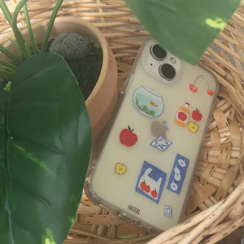 BD Cute Drawing Translucent iPhone Case