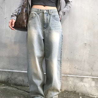 Sand Light Wide Denim Pants
