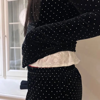Velvet beaded training set