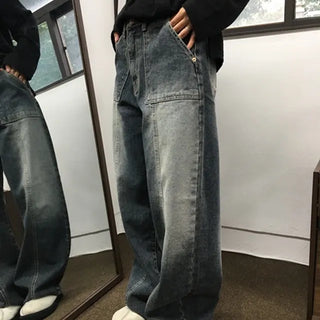 Out-pocket cut denim