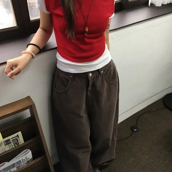 Round knit vest