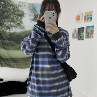 [UNISEX] Saka Striped Long Sleeve T-shirt