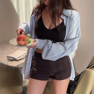 Gammitt striped boxy fit shirt