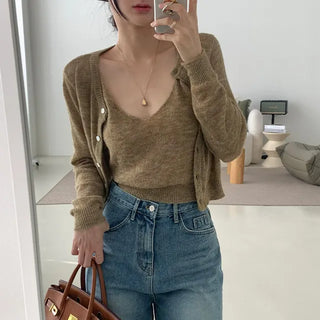 Bustier Cardigan Set