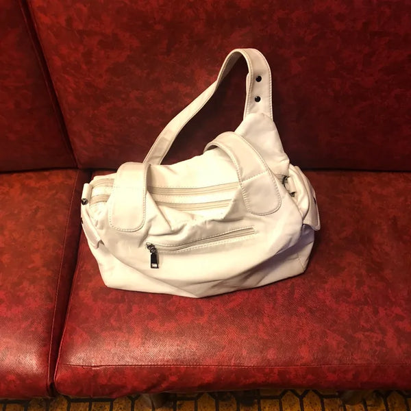 White eyelet bag