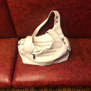 White eyelet bag