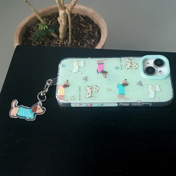 Wally Puppy Keyring Set iPhone Case