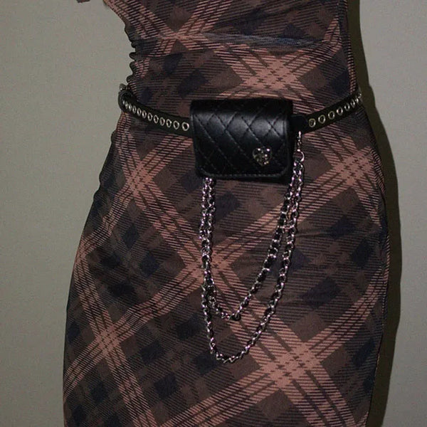Lulu Heart Point Quilted Belt Bag