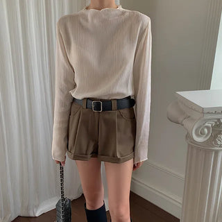 Bold leather belt