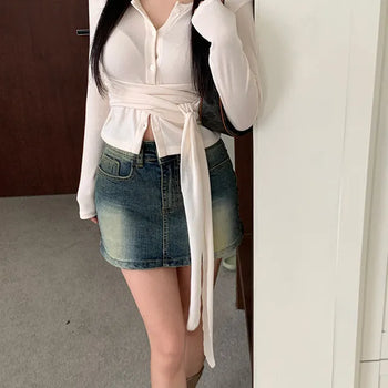 Celebrity Delicate Wrap Cardigan T-shirt