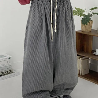 [1ONE] Stripe Banding Mega Pants