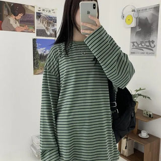 [UNISEX] Pie Stripe Long Sleeve Tee