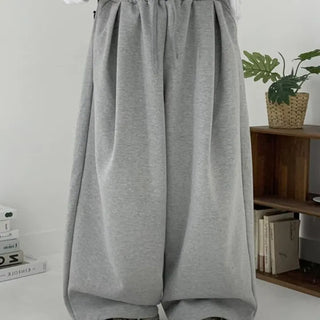 [UNISEX] Four Pintuck Double Fabric Balloon Pants