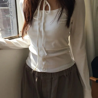 Strap Button Tee