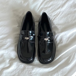Classic Square Penny Loafers   Autumn Loafers Square Loafers Platform Loafers Low Heels Comfortable Flats