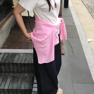 Peach Fleece Short Sleeve Tee