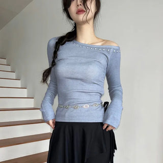 unbalance stud t-shirt