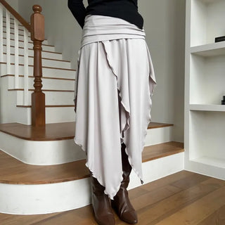 bell slit long skirt