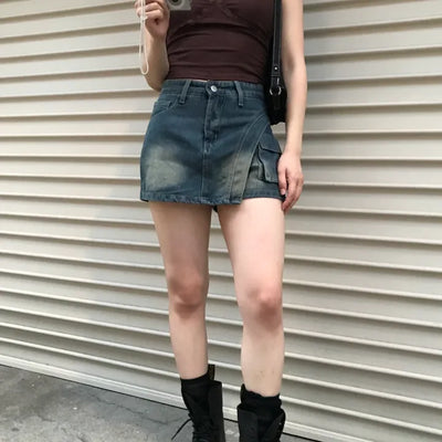 One-pocket skirt pants