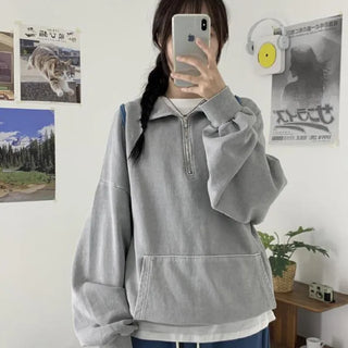 [UNISEX] Mato Pig Kangaroo Half-Zip