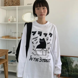 [UNISEX] Cat Street Long Sleeve Tee