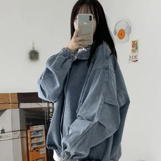 Barnes hooded layered denim field jacket