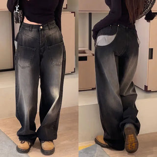 Denique Pocket High-Fit Wide Pants