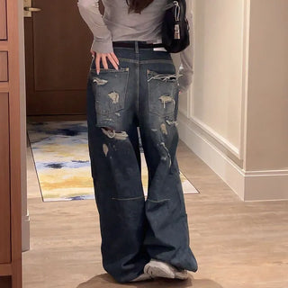 Turnible Damage Low Wide Pants