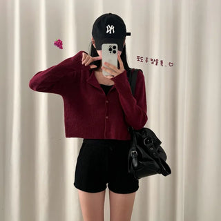 [10% Cashmere Wool] Jennie Ribbed Round Delicate Fit Long Sleeve Knit Cardigan (5 colors)