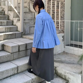 Monopleated shirt