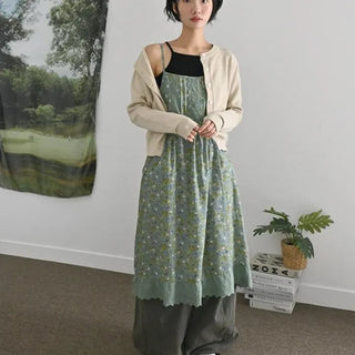 Yuu Flower Strappy Dress
