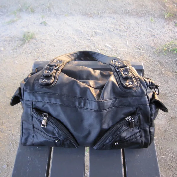 Black Eyelet Bag