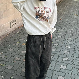 Unisex Elastic Cotton Balloon Jogger Pants